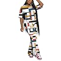 PINSV Women 2 Piece Outfits Short Sleeve Top and Flare Pants Lounge Sets Tracksuit