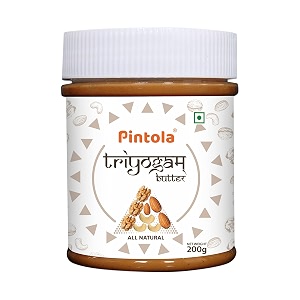 pintola all natural triyogam butter 200g  gluten amp cholesterol free  rich in vitamins  keto friendly  premium roasted nuts