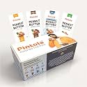 Pintola Assorted Trial Pack of 4 Peanut Butter, 72g | Dark Chocolate, Coconut Jaggery, Classic and 100% Natural Peanut Butter | High in Protein, Fibre | 4 x 18g Sachet