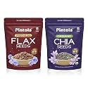 Pintola Combo of Flax Seeds &amp; Chia Seeds 250g each, 100% Pure, Energy Booster, Aids Weight Management