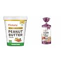 Pintola Combo - High Protein All Natural Peanut Butter Creamy 510 Gram + Rice Cake Multigrain Salted 130 Gram,100% Pure Roasted Peanuts Butter, Creamy High With Organic Rice Cakes