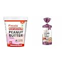 Pintola Combo - Performance Series American Recipe Peanut Butter Creamy 1Kg + Rice Cake Multigrain Salted 130g, 100% Roasted Peanuts butter, Creamy High Protein Nut Butter With Organic Rice Cakes