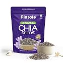 Pintola Organic Chia Seeds for Eating 250 gm,100% Pure, High Protein &amp; Fiber, Gluten Free Chia Seeds 250 gm Organic