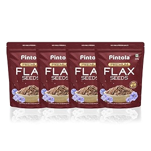 pintola pack of 4 premium flax seeds 250g each  rich in omega 3 fatty acids  high in proteinfibermagnesium amp copper  loaded with minerals  non gmo  energy booster  aids weight management