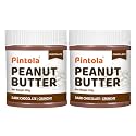 Pintola Peanut Butter Chocolate Flavour Crunchy 350g (Pack of 2) - 18.6g Protein &amp; 5.2g Dietary Fiber, Made with Premium Roasted Nuts &amp; Cocoa, Gluten Free, Zero Cholesterol &amp; Trans Fat, Dark Chocolate