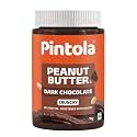 Pintola Peanut Butter Chocolate Flavour Crunchy 1kg - 24g Protein &amp; 7.9g Dietary Fiber, Made with Premium Roasted Nuts &amp; Cocoa, Gluten Free, Zero Cholesterol &amp; Trans Fat, Vit E &amp; B3, Dark Chocolate
