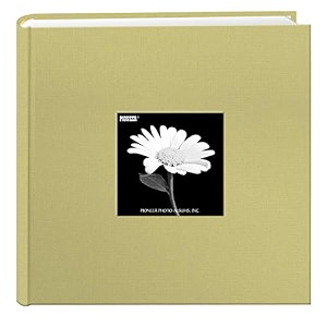 pioneer 200 pocket fabric frame cover photo album soft yellow