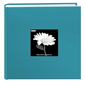 pioneer 200 pocket fabric frame cover photo album turquoise blue