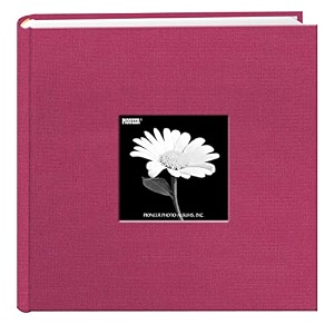 pioneer 200 pocket fabric frame cover photo album bright pink