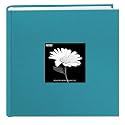 Pioneer 200 Pocket Fabric Frame Cover Photo Album, Turquoise Blue
