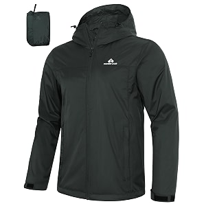 Pioneer Camp Mens Rain Jacket Waterproof with
