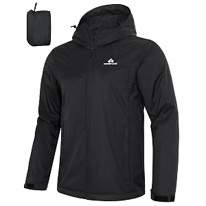 Pioneer Camp Mens Rain Jacket Waterproof with