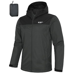 Pioneer Camp Mens Rain Jacket Waterproof with