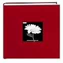 Pioneer Cloth Photo Album W/Frame 9"X9"-Apple Red