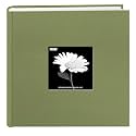 Pioneer Cloth Photo Album W/Frame 9"X9"-Sage Green