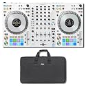Pioneer DDJ-FLX10-W 4-Channel DJ Controller Bundle with Headliner HL12007 Pro-Fit Carry Case — STEMS Track Separation, DMX Lighting, Dual USB-C, rekordbox and Serato