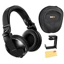 Pioneer DJ HDJ-X10 Flagship Over-Ear DJ Headphones - Black Bundle with Case, Stand, and Austin Bazaar Polishing Cloth