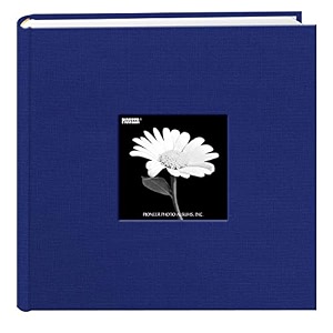 pioneer fabric frame cover photo album 200 pockets hold 4x6 inches photos cobalt blue