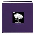 Pioneer Fabric Frame Cover Photo Album, 200 Pockets Hold 4x6 Inches Photos, Grape Purple