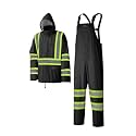 Pioneer Hi Vis Lightweight Waterproof Safety Rain Suit - Reflective Work Rain Gear for Men and Women