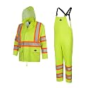 Pioneer Hi Vis Lightweight Waterproof Safety Rain Suit - Reflective Work Rain Gear for Men and Women