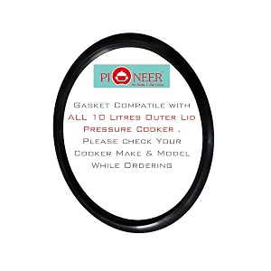 pioneer outer lid rubber gasket sealing ring for pressure cooker 10 l - replacement part compatible for all brands