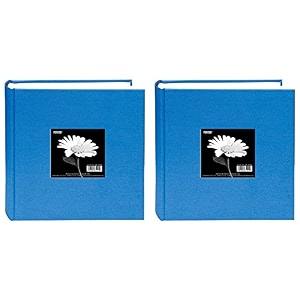 pioneer photo albaums da200cbf-skb fabric frame album holds 200 4x634 photos sky blue bundle