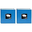 pioneer photo Albaums DA200CBF-SKB Fabric Frame Album (Holds 200 4x6" Photos, Sky Blue Bundle)