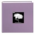 Pioneer Photo Albums Fabric Frame Cover Photo Album 200 Pockets Hold 4x6 Photos, Misty Lilac