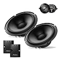 Pioneer Ts-Z65C, 2-Way Component Car Audio Speakers, Full Range, Open & Smooth Sound Quality, Easy Installation And Enhanced Bass Response, Black 6.5 Round Speakers - Bluetooth