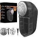Pionix Extra Power Fabric Shaver - 35W Electric Lint Remover for Clothes/Upholstery/Furniture/Couch - Speed of 12000 RPM - Heavy Duty Sweater Shavers to Remove Pilling - Large Fuzz Remover