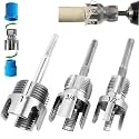 Pipe Threading Tool Kit, 1/2", 3/4", 1" Sizes,Internal & External Threader