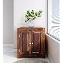Sheesham Wood Shoe Rack - Already Assembled - Shoe Cabinet Storage for Home/Entryway/Hallway/Organizer/Rack for Home - Rustic Teak Finish