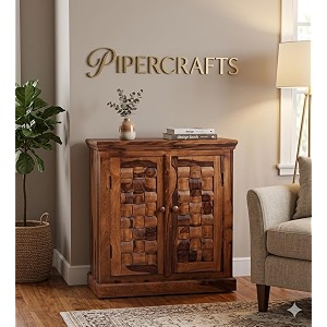 sheesham wood shoe rack - already assembled - shoe cabinet storage for homeentrywayhallwayorganizerrack for home - rustic teak finish