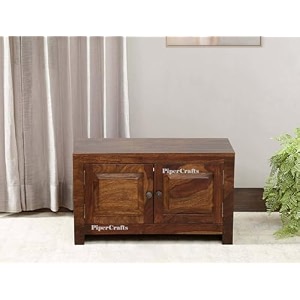 sheesham wood shoe rack - already assembled - shoe cabinet storage for homeorganizerrack for home - rustic teak finish