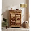 Sheesham Wood Shoe Rack - Already Assembled - Shoe Cabinet Storage for Home/Entryway/Hallway/Organizer/Rack for Home - Rustic Teak Finish