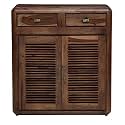 Sheesham Wood Shoe Rack - Already Assembled - Shoe Cabinet Storage for Home/Entryway/Hallway/Organizer/Rack for Home - Rustic Teak Finish