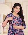 PIROKI Printed Pure Cotton Anarkali Kurta for