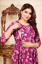 PIROKI Printed Pure Cotton Anarkali Kurta for