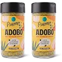 Pisqueya Adobo Multi-Purpose Seasoning, made with Dominican oregano. Low Sodium, No Sugar, No-MSG, Non-GMO, No Preservatives, No Artificial Coloring, No Artificial Flavors, 2.5oz, Pack of 2 (Adobo)