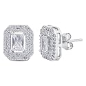 Pissara 925 Sterling Silver Cubic Zirconia Earrings