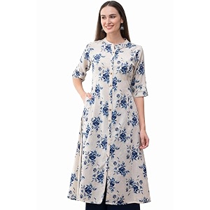 Pistaas Womens Cotton Relaxed Fit A Line