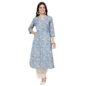 Pistaas Womens Cotton Regular Fit A Line