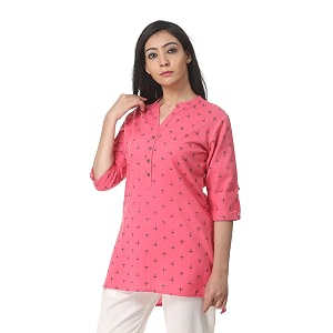Pistaas Womens Cotton Straight Fit Straight Kurta