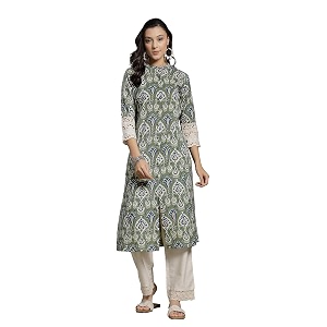 Pistaas Womens Cotton Regular Fit A Line