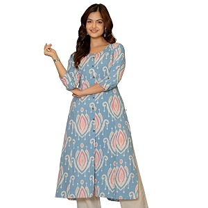 Pistaas Womens Cotton Relaxed Fit A Line