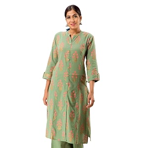 Pistaas Womens Cotton Relaxed Fit A Line