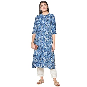 Pistaas Womens Viscose Printed Readymade Salwar Suit
