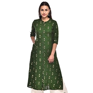 Pistaas Womens Cotton Relaxed Fit A Line