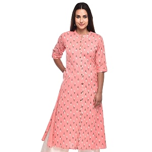 Pistaas Womens Cotton Relaxed Fit A Line